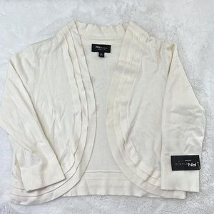 5/$25 Misc Bundle Deal - RN Studio Cream3/4 Sleeve Shrug - L